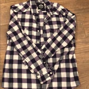 Express Checkered Button Down